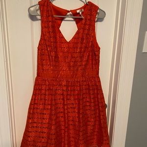 Beautiful coral lace dress